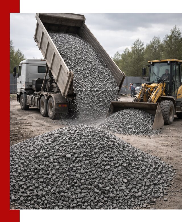 Доставка и продажа щебня гранитного в Прокопьевске