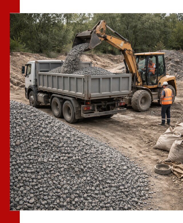Доставка гравийного щебня в Прокопьевске оптом и в розницу