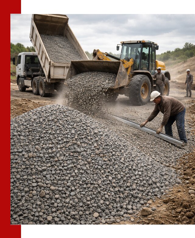 Гравийный щебень фракция 5-20 с доставкой в Прокопьевске