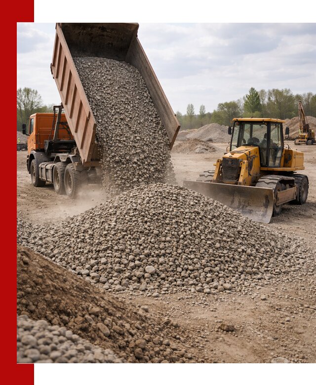 Доставка гравийного щебня фракции 40-70 в Прокопьевске