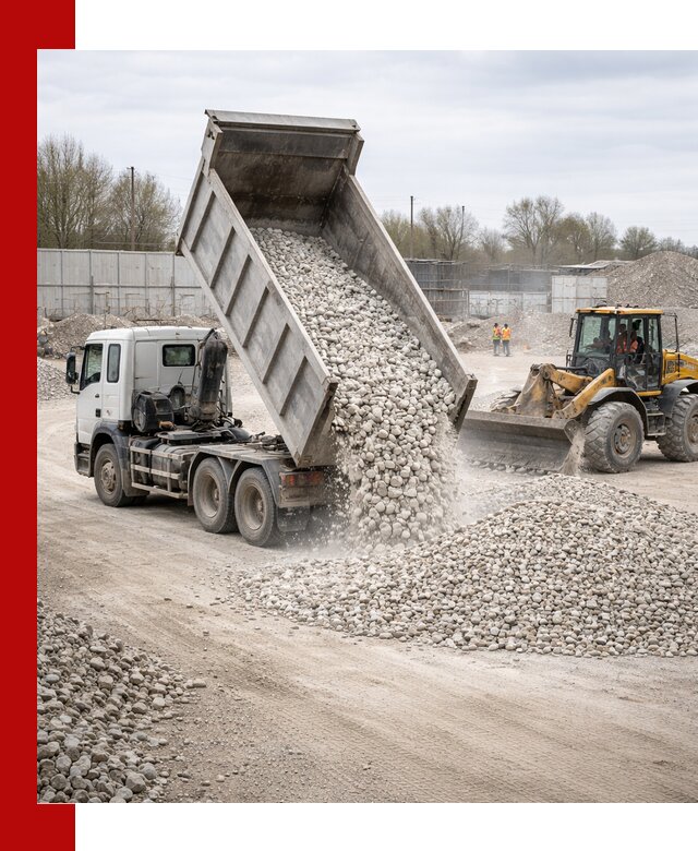 Доставка и продажа известнякового щебня в Прокопьевске