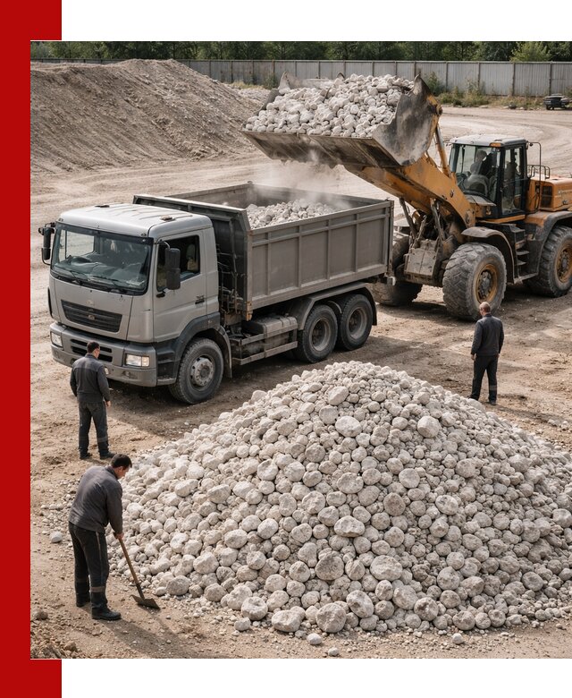 Известняковый щебень фракция 70–150 с доставкой в Прокопьевске