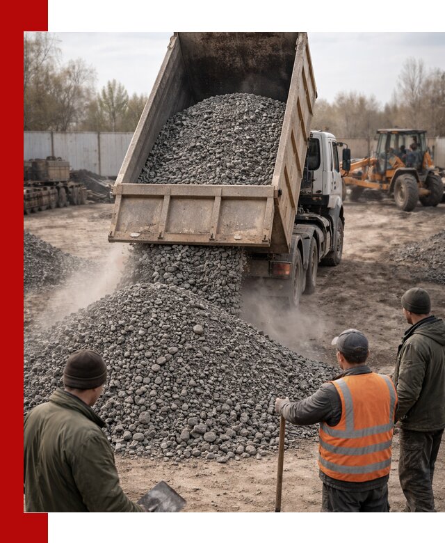 Доставка шлакового щебня в удобные сроки по выгодной цене в Прокопьевске