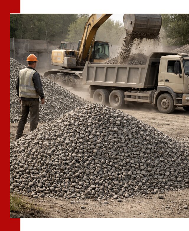 Шлаковый щебень фракция 5-20 с доставкой в Прокопьевске