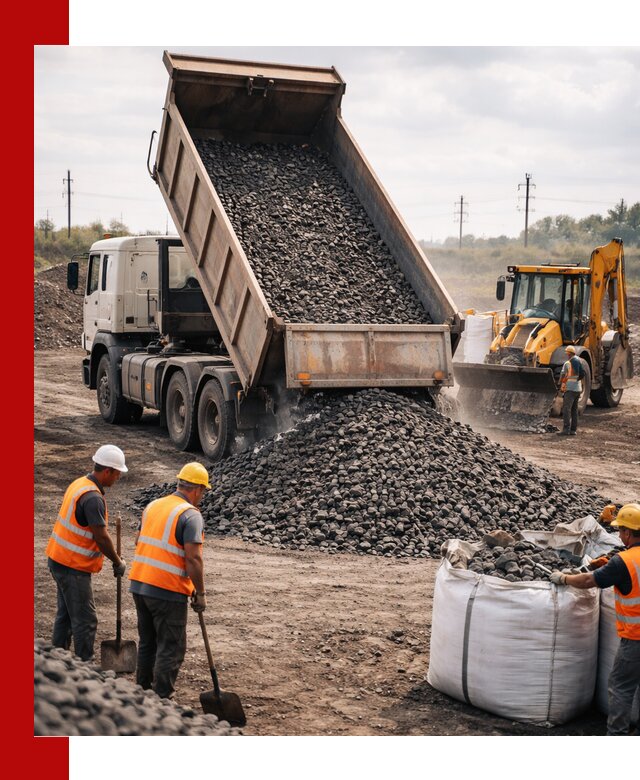Шлаковый щебень фракция 40-70 с доставкой в Прокопьевске
