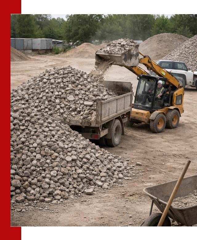 Доставка вторичного щебня в Прокопьевске для строительных работ