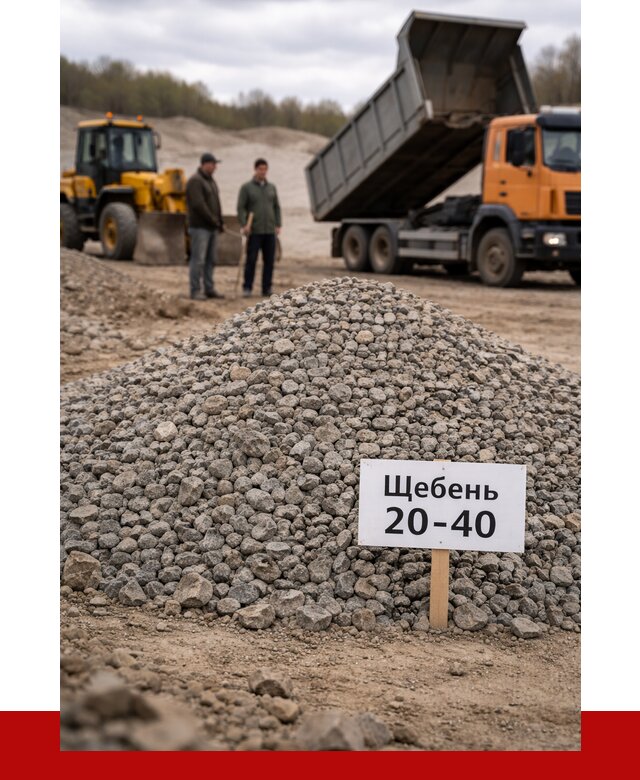 Бетонный щебень фракция 20-40 в Прокопьевске от 2533 р. | ПРОНЕРУДПрк