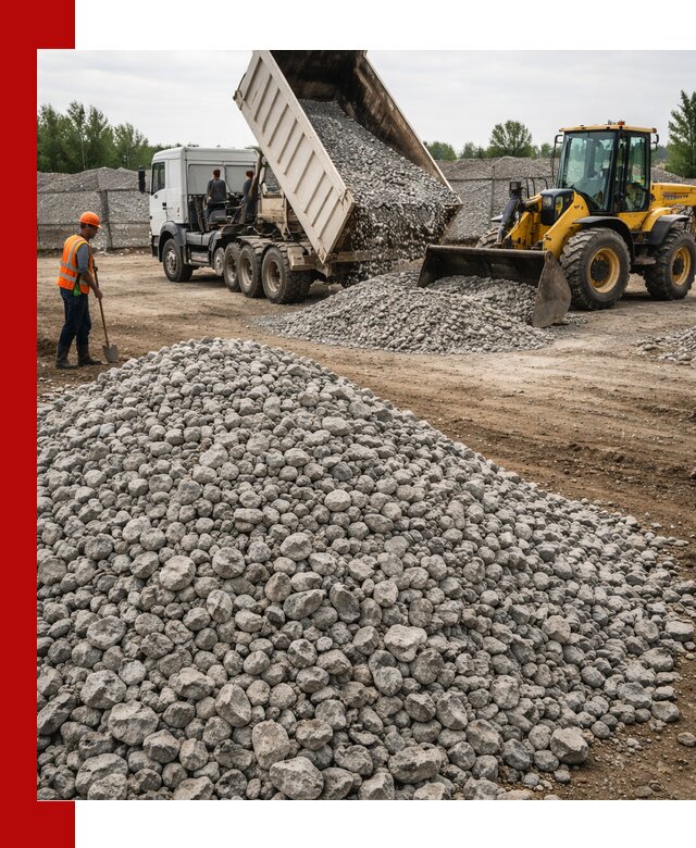 Доставка бетонного щебня фракции 40-70 в Прокопьевске