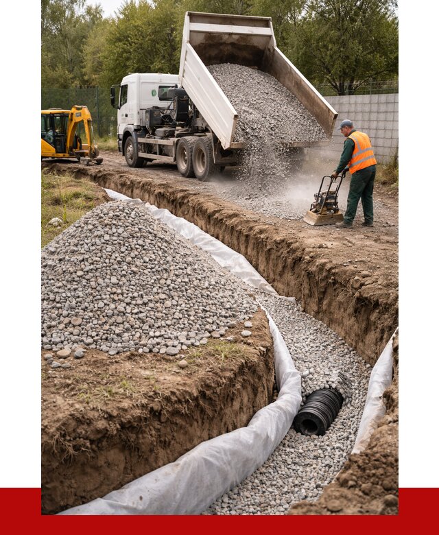 Щебень для дренажа в Прокопьевске от 1912 р., ПРОНЕРУДПрк доставка