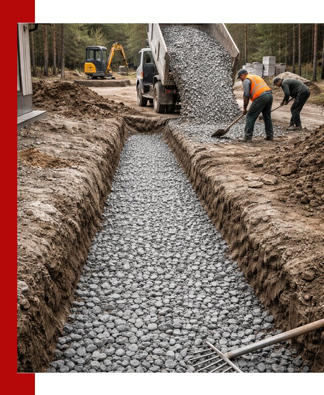 Щебень для дренажа с доставкой в Прокопьевске высокого качества