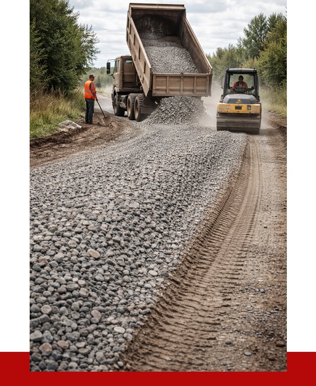 Щебень для отсыпки дороги в Прокопьевске от 2791 р. ПРОНЕРУДПрк