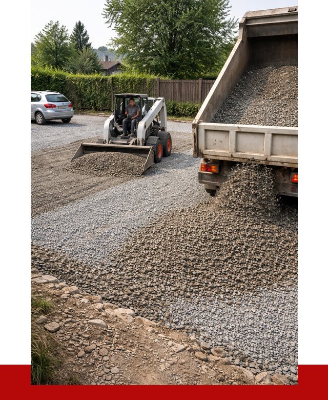 Щебень для парковки в Прокопьевске с доставкой от 1240 р.| ПРОНЕРУДПрк