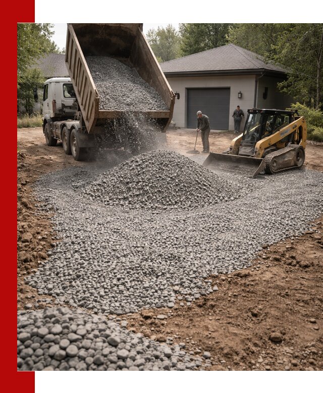 Щебень для парковки в Прокопьевске: доставка и укладка качественного материала