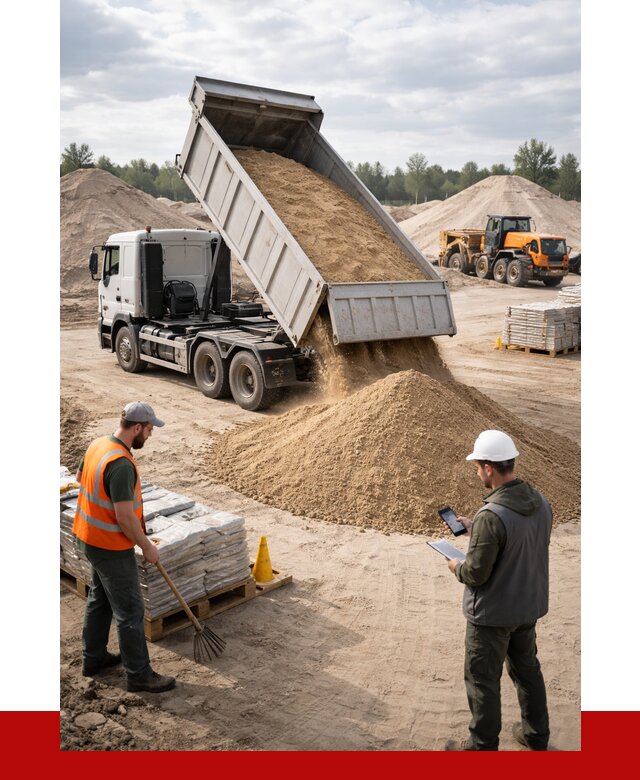 Карьерный песок с доставкой в Прокопьевске от 3721 р. ПРОНЕРУДПрк