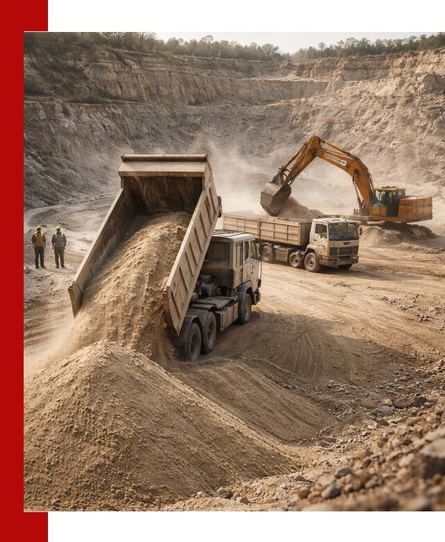 Карьерный песок навалом с доставкой в Прокопьевске