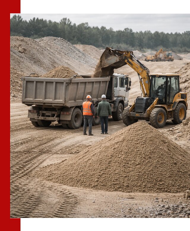 Карьерный среднезернистый песок с доставкой в Прокопьевске