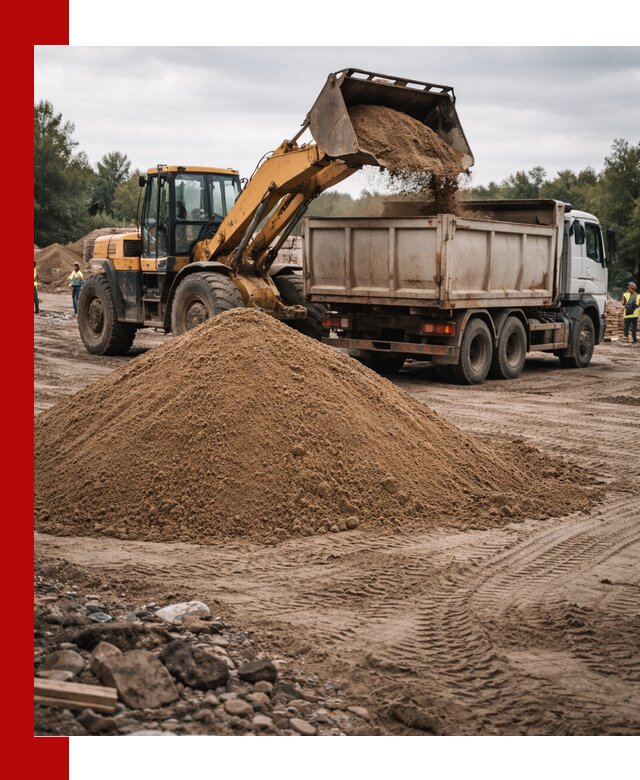 Доставка речного песка навалом в Прокопьевске быстро и выгодно