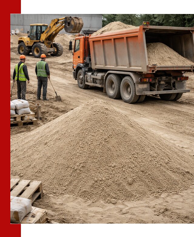 Доставка и продажа мытого речного песка в Прокопьевске