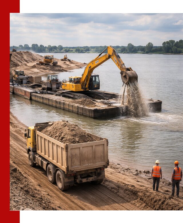 Намывной песок с доставкой в Прокопьевске оптом и в розницу