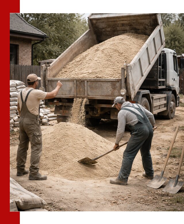Песок для штукатурки с доставкой в Прокопьевске качественный и чистый