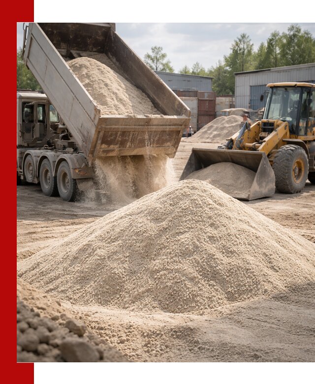 Кварцевый песок с доставкой в Прокопьевске для строительных работ