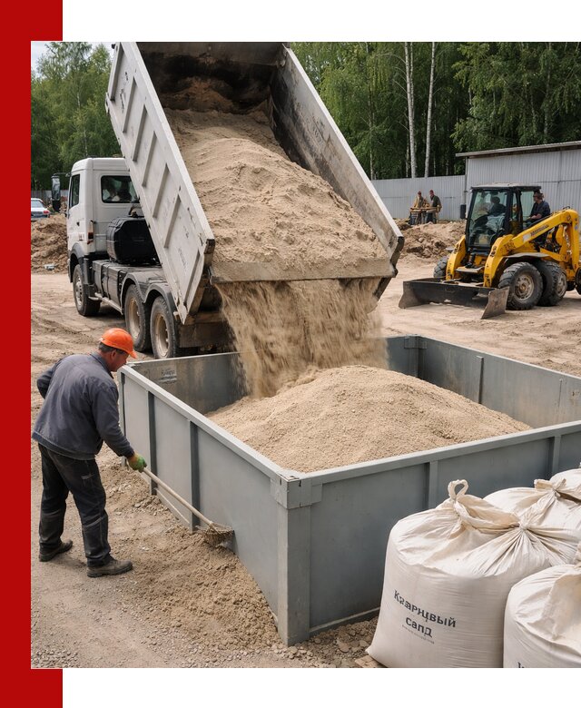 Кварцевый песок для фильтра в Прокопьевске — доставка и качество