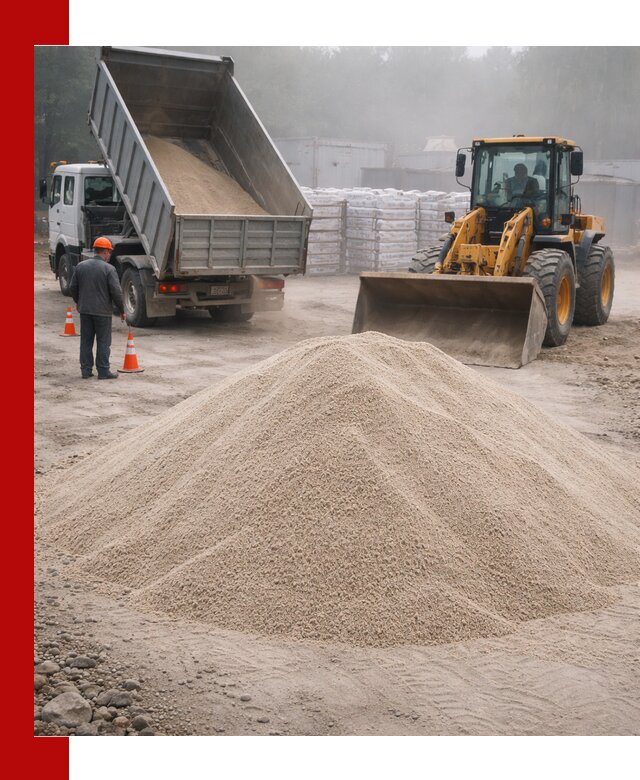 Кварцевый песок фракция 0–8 для стройработ в Прокопьевске
