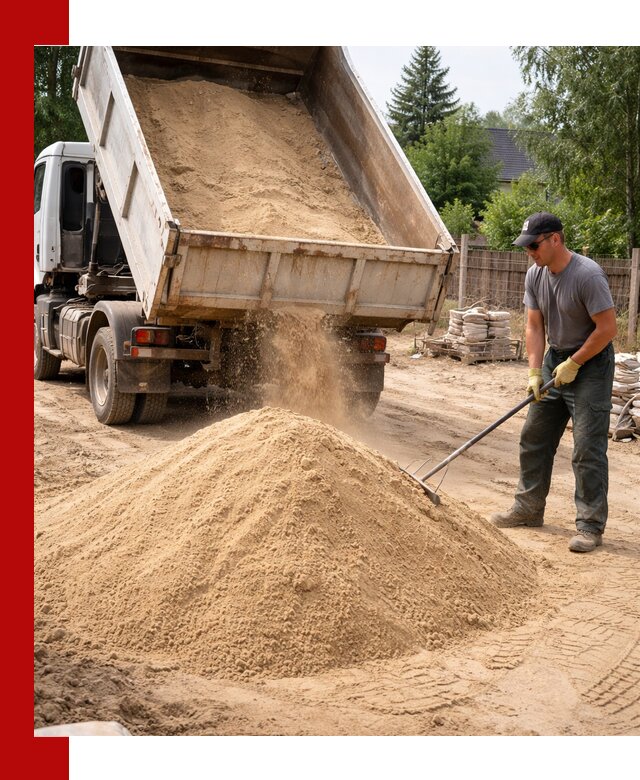 Доставка сухого песка самосвалами в Прокопьевске