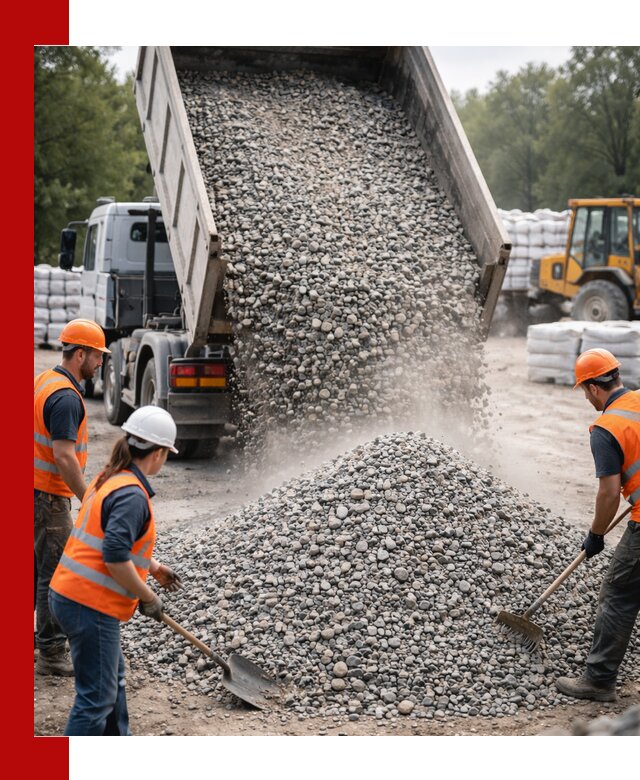 Доставка гравия и камня в Прокопьевске оптом и в розницу