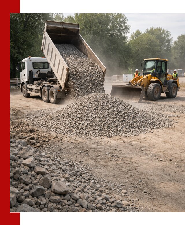 Гравий фракция 5–20 доставка в Прокопьевске оптом и в розницу