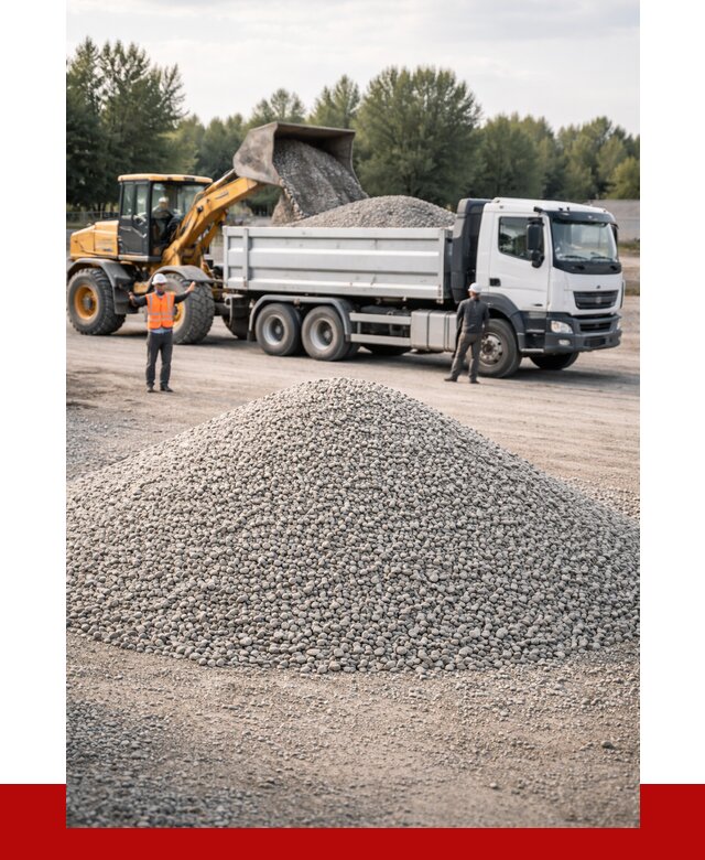 Купить мытый гравий в Прокопьевске от 3618 р, доставка ПРОНЕРУДПрк
