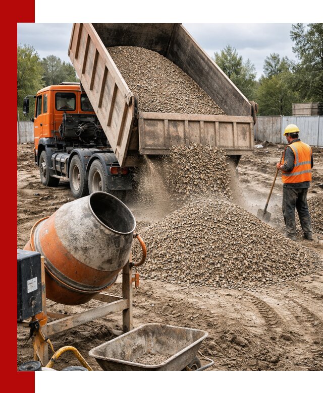 Опгс для бетона с доставкой самосвалом в Прокопьевске от производителя