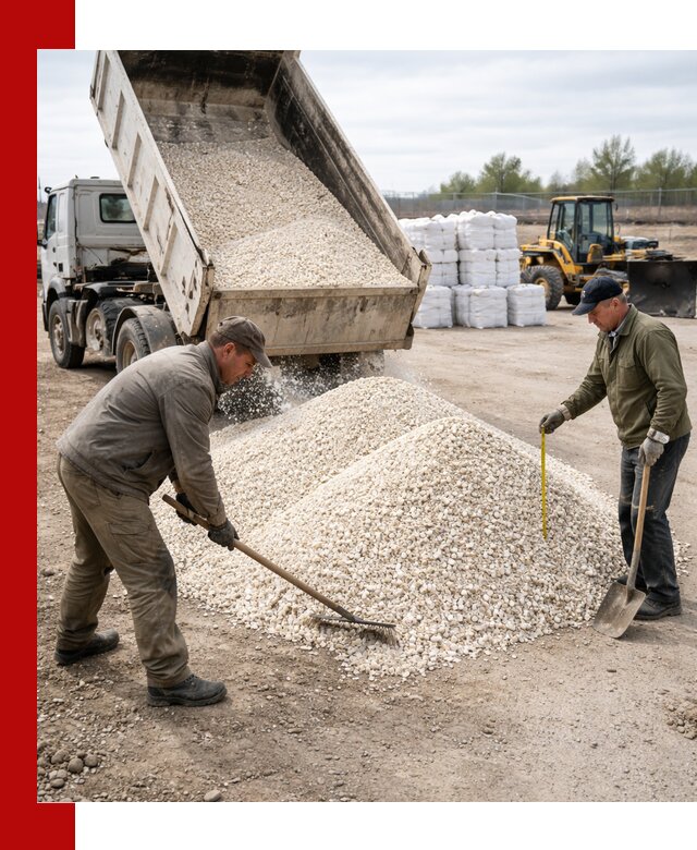 Мраморная крошка с доставкой и разгрузкой в Прокопьевске