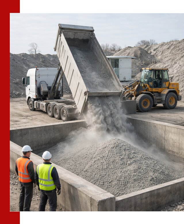 Доставка цемента навалом в Прокопьевске крупными партиями