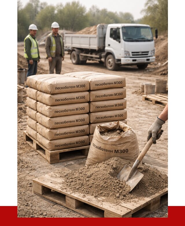 Пескобетон М300 в Прокопьевске с доставкой от 4807 р. за куб | ПРОНЕРУДПрк