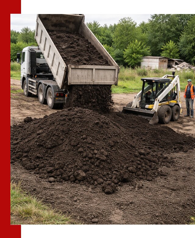 Поставка плодородной земли с доставкой самосвалом в Прокопьевске