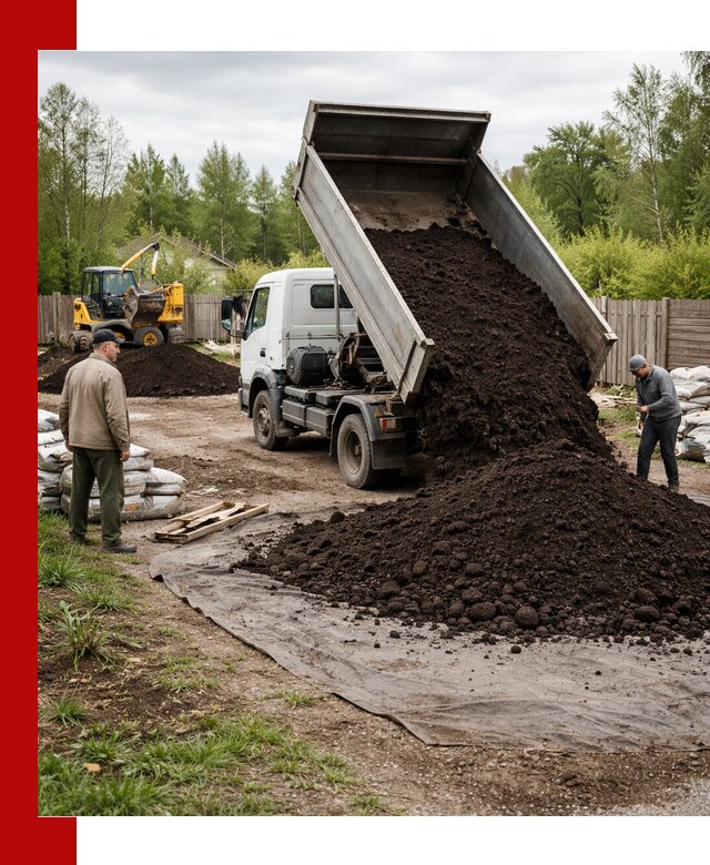 Доставка качественного почвогрунта в Прокопьевске оптом и в розницу