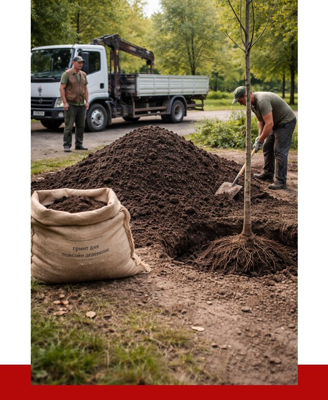 Грунт для посадки деревьев в Прокопьевске от 1240 р. | ПРОНЕРУДПрк