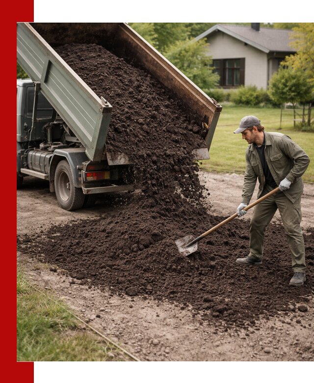 Чернозем для газона с доставкой в Прокопьевске быстро и качественно
