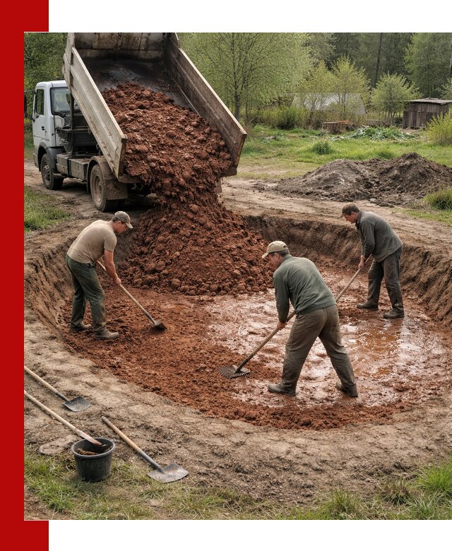 Купить качественную глину для пруда в Прокопьевске