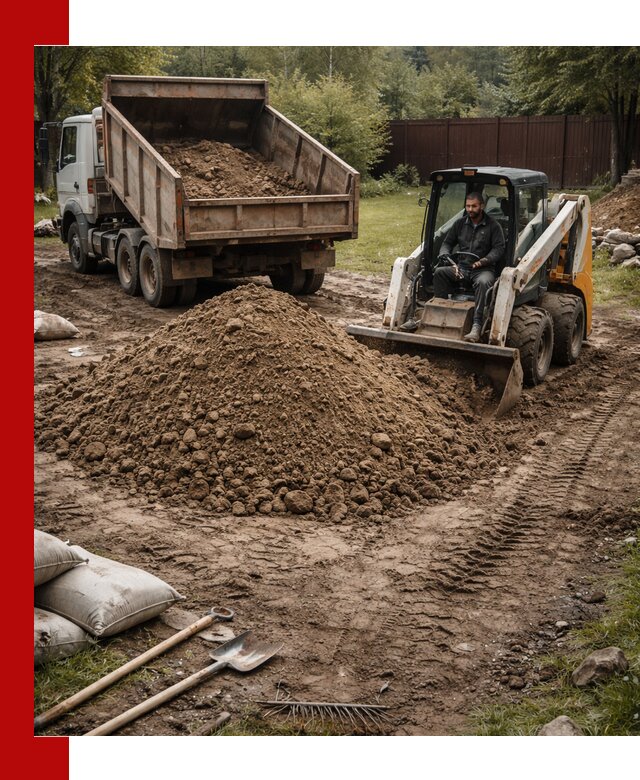 Суглинок для планировки участков в Прокопьевске с доставкой и выгрузкой