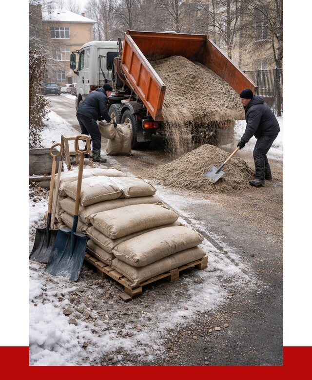 Противогололедные материалы оптом в Прокопьевске от 4342 р. | ПРОНЕРУДПрк