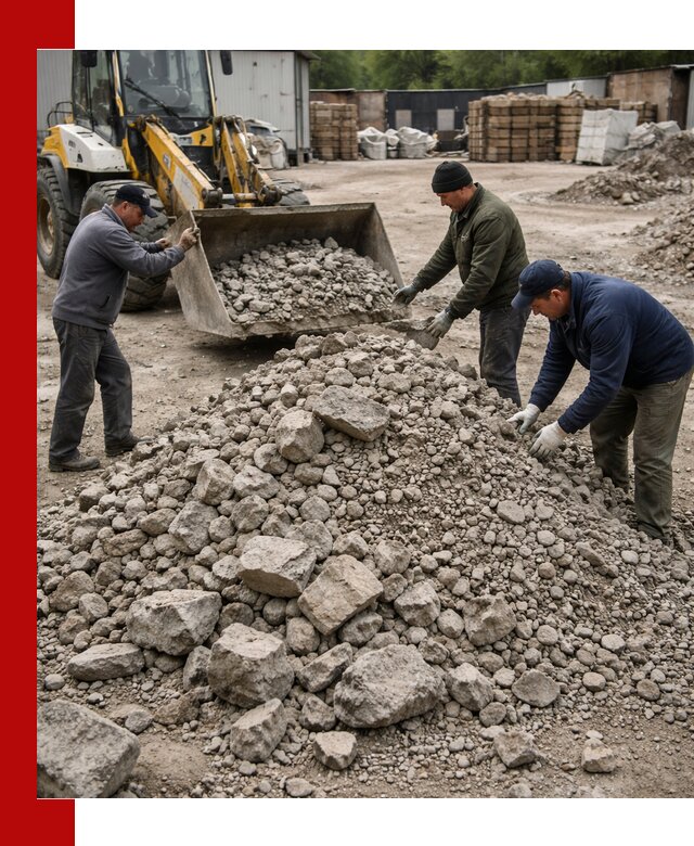 Демонтаж и вывоз бой бетона в Прокопьевске