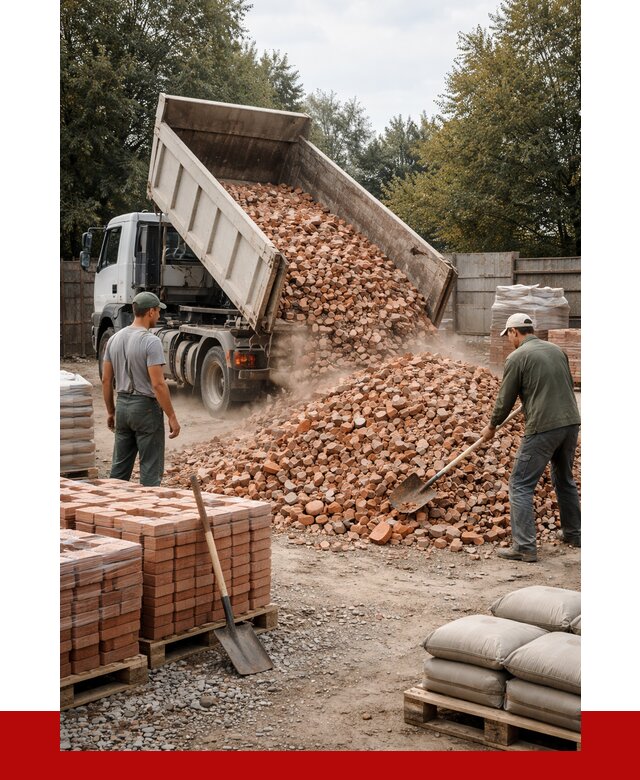 Бой кирпича в Прокопьевске с доставкой от 4342 руб/куб | ПРОНЕРУДПрк