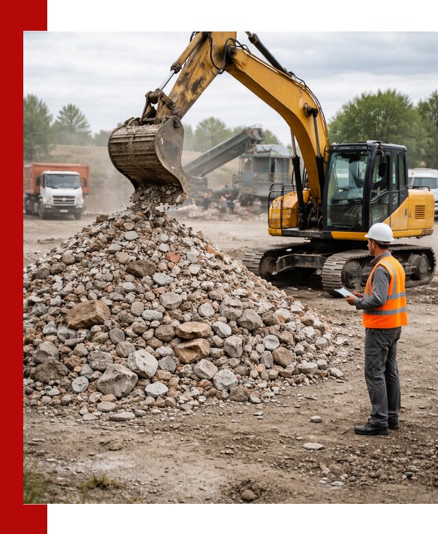 Доставка и вывоз строительного боя в Прокопьевске