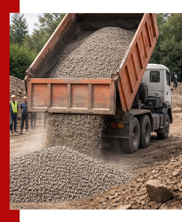 Доставка сыпучих материалов самосвалом в Прокопьевске быстро и надежно