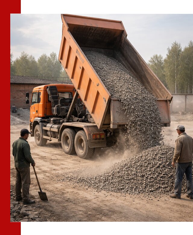 Доставка самосвалом 20 м3 в Прокопьевске быстро и надежно