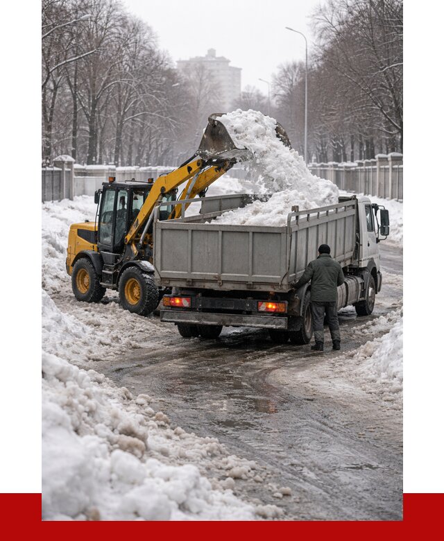 Вывоз снега с погрузкой в Прокопьевске от 3618 р. ПРОНЕРУДПрк