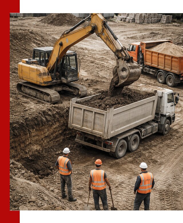 Разработка грунта для строительства и благоустройства в Прокопьевске