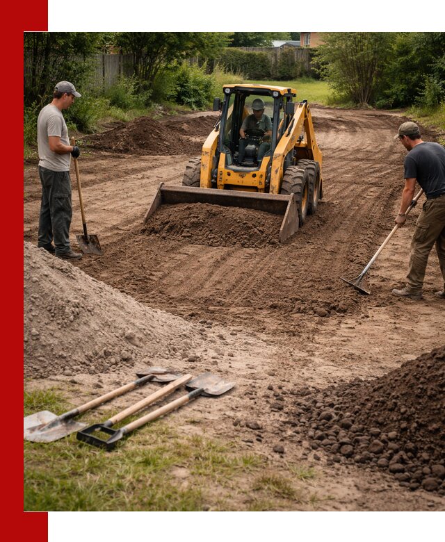 Планировка участка грунтом с вывозом и доставкой в Прокопьевске